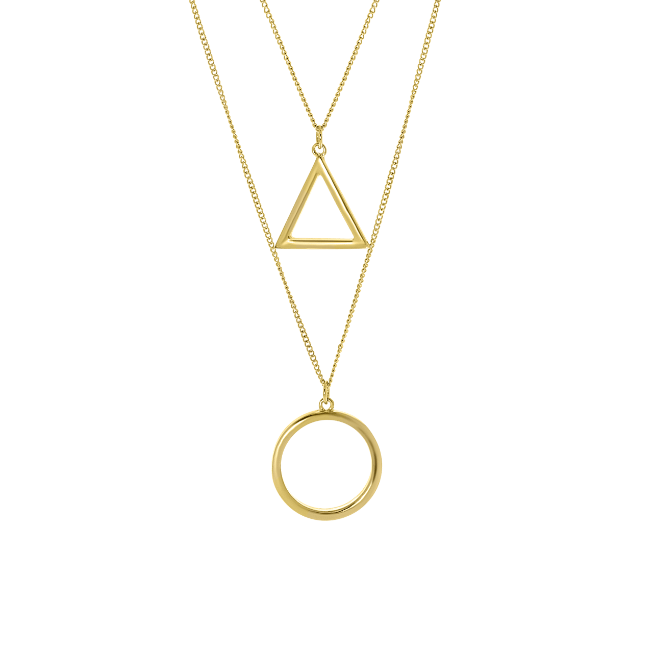 Goudkleurige byoux ketting met hanger