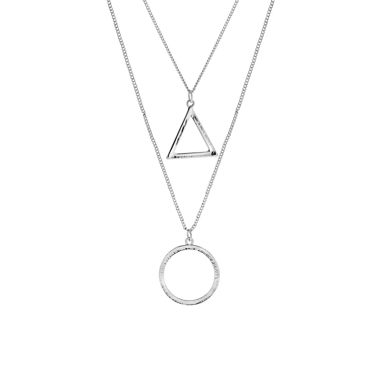 Zilveren bijoux ketting met hanger voor dames