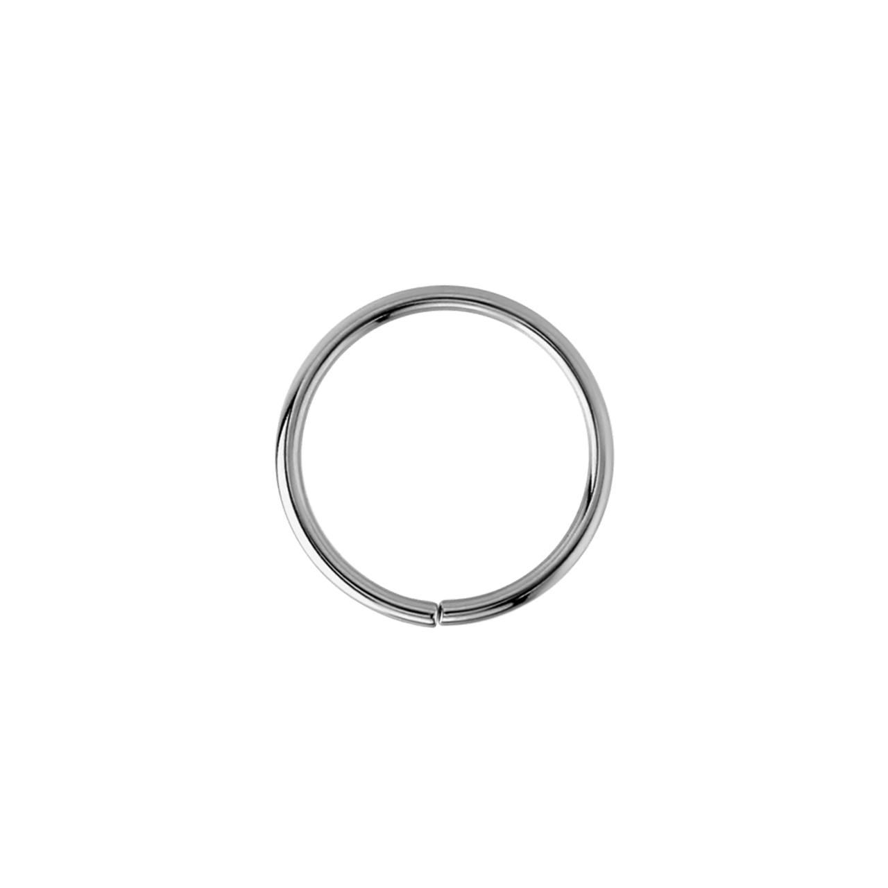 Helixpiercing in der Form eines Edelstahlrings