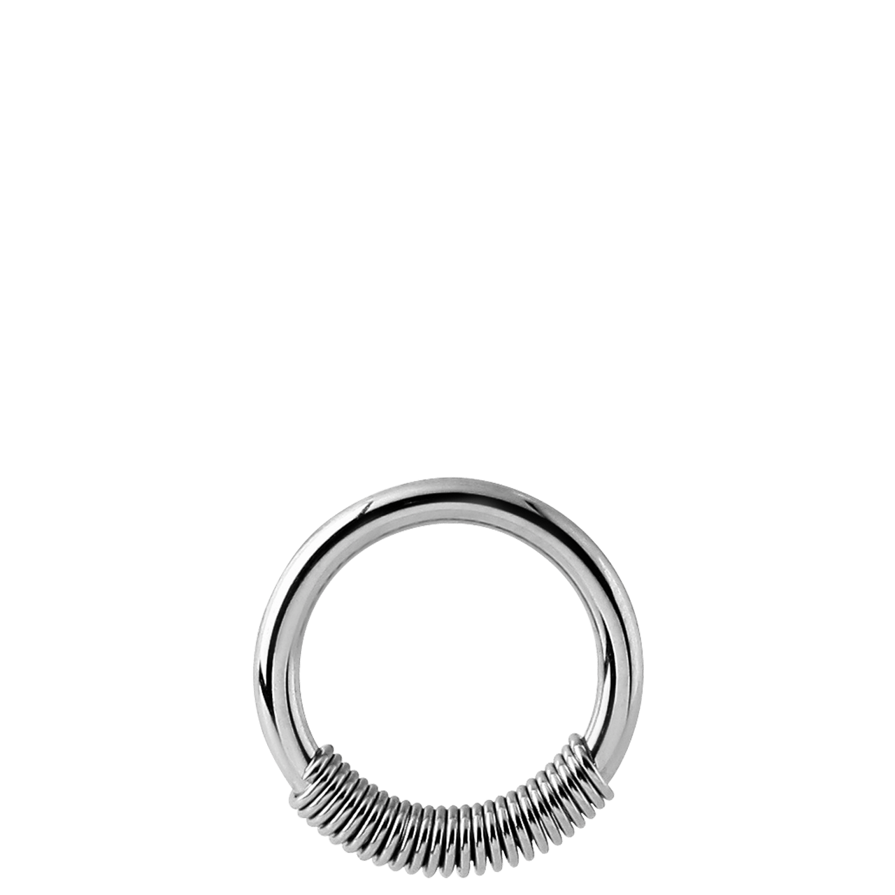 Stainless steel helixpiercing ring