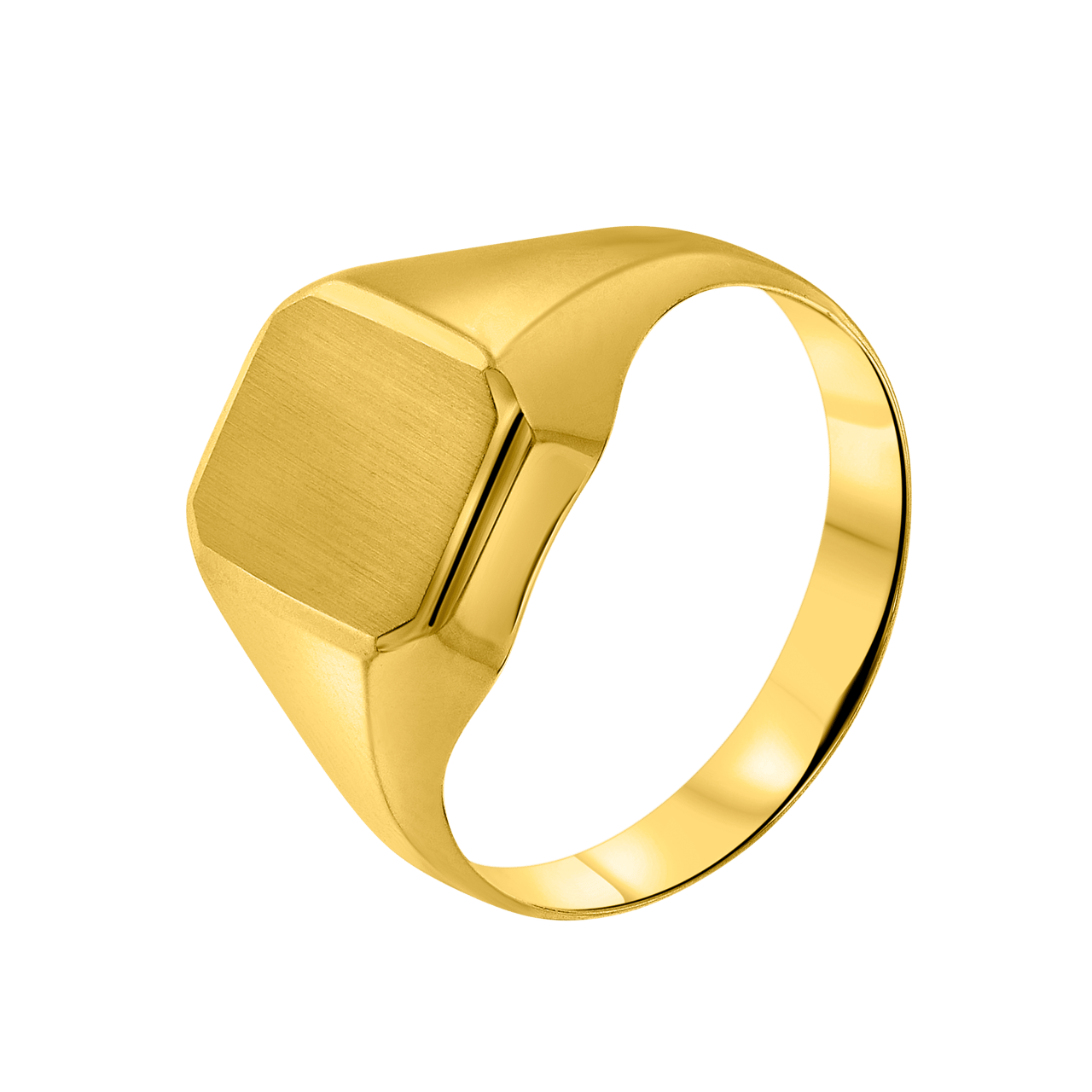 Siegelring, 585 Gelbgold, sechseckig