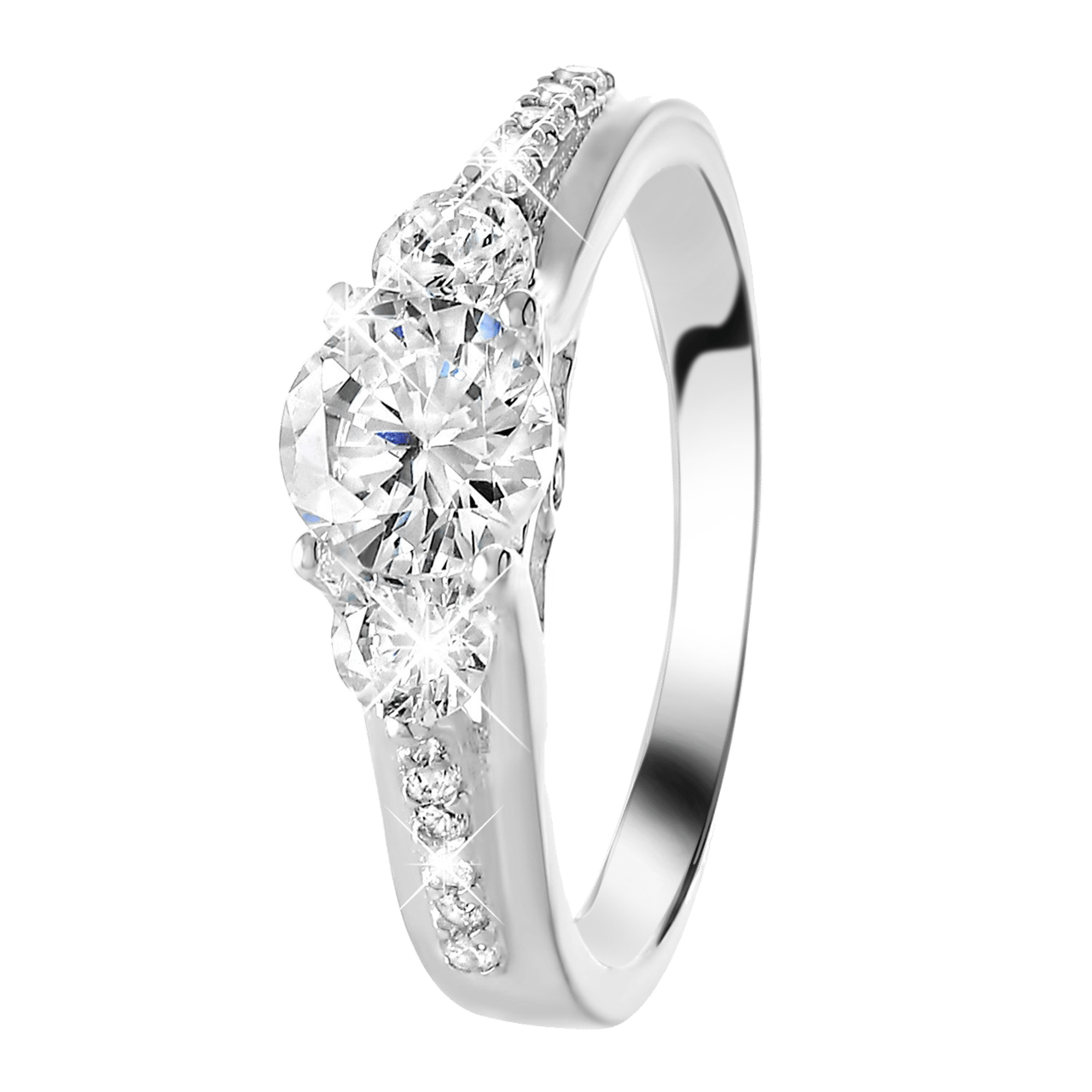 Zilveren ring zirkonia