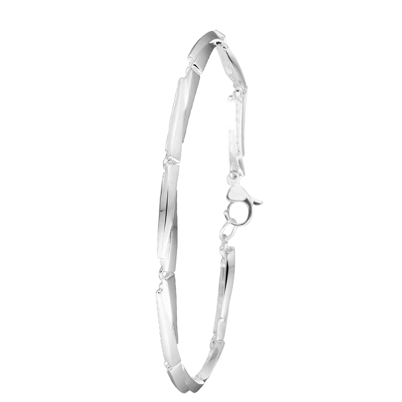 Zilveren armband mat/glans