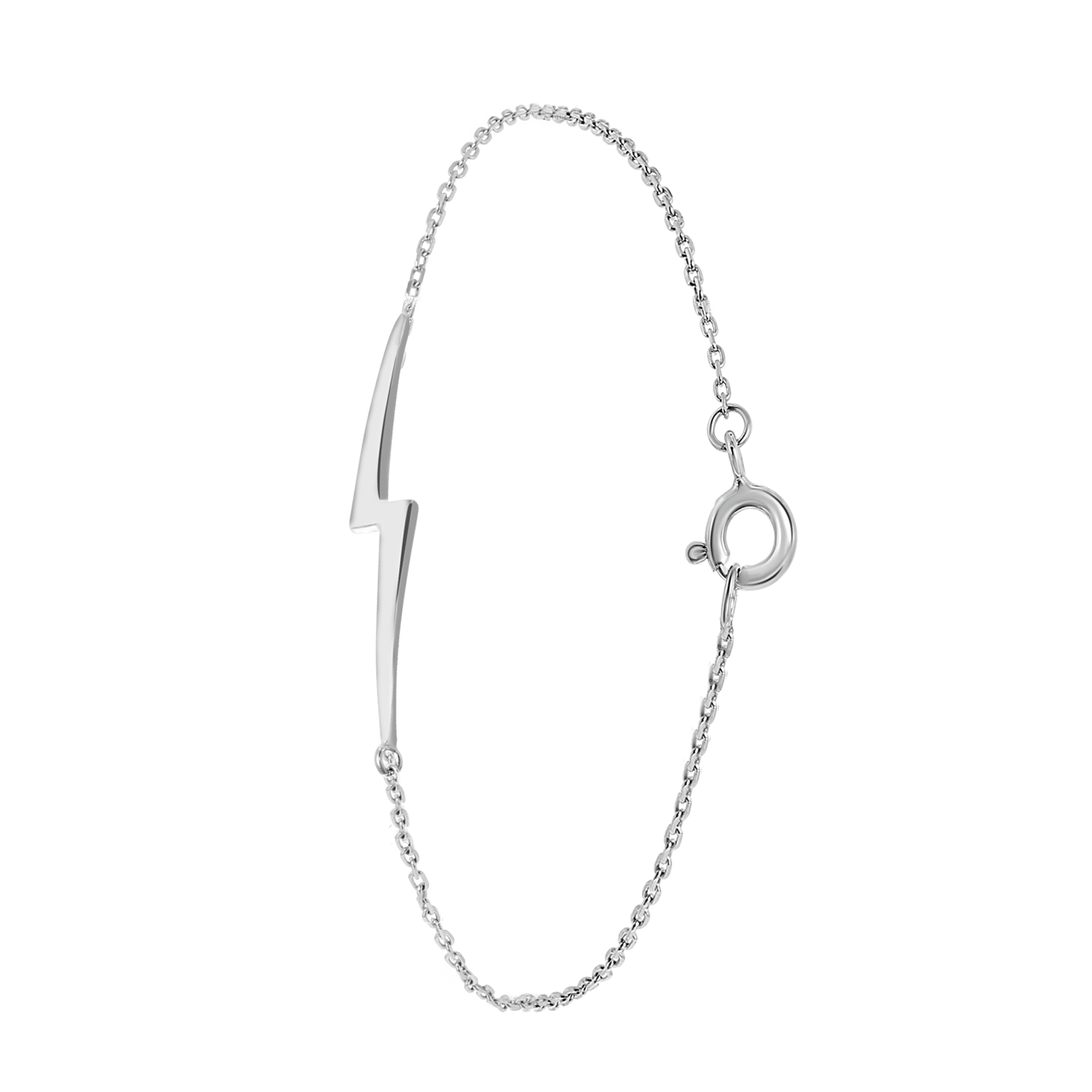 Zilveren armband galaxy bliksemschicht