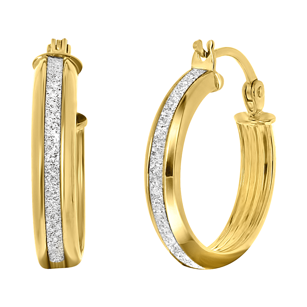 Ohrringe aus 375 Gold, 15 mm