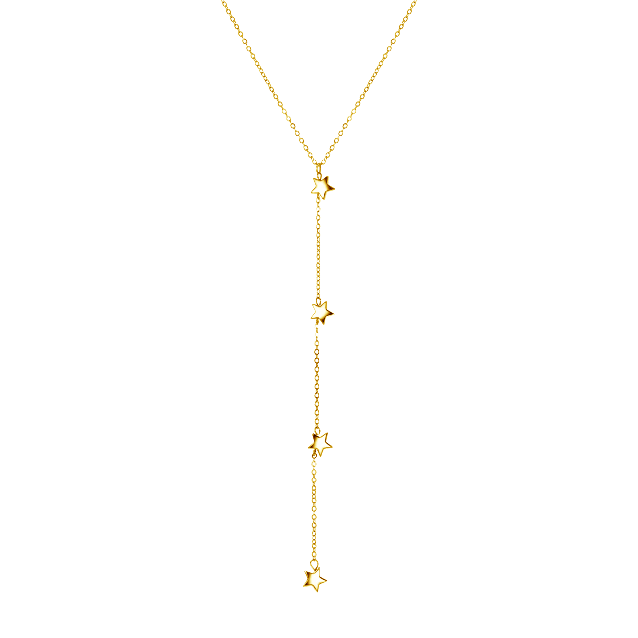 Goudkleurige byoux ketting met sterren