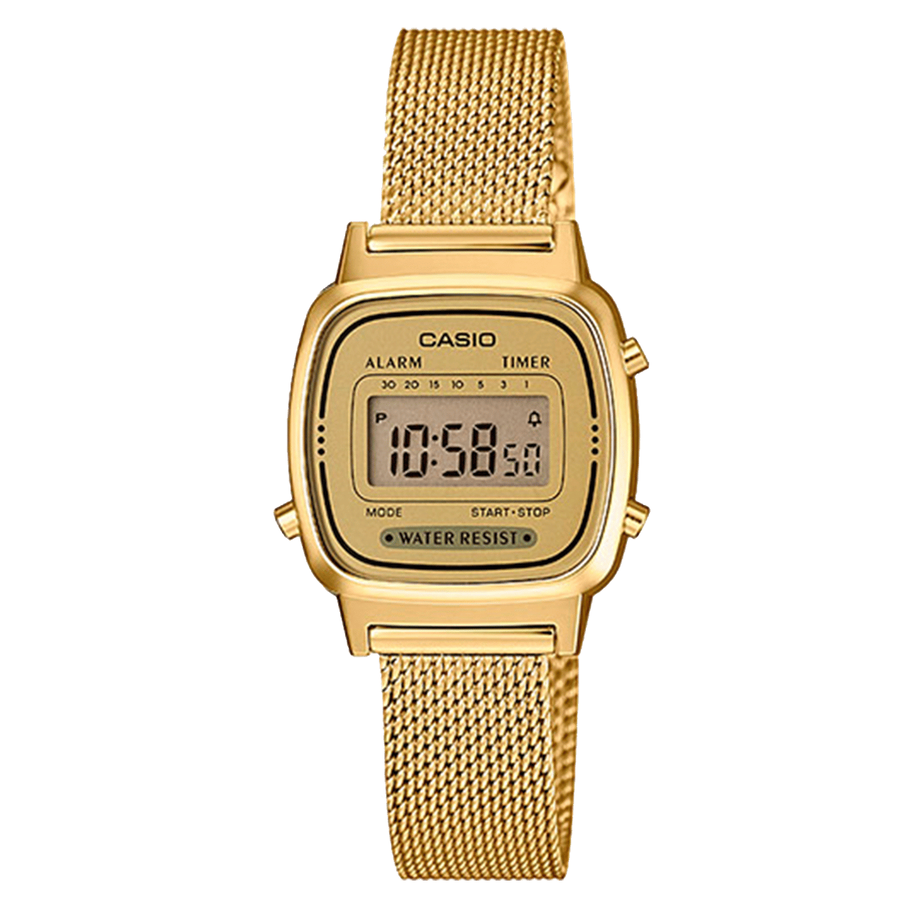 Casio Retro Digitaal Dames Horloge Goudkleurig LA670WEMY 9EF Lucardi NL