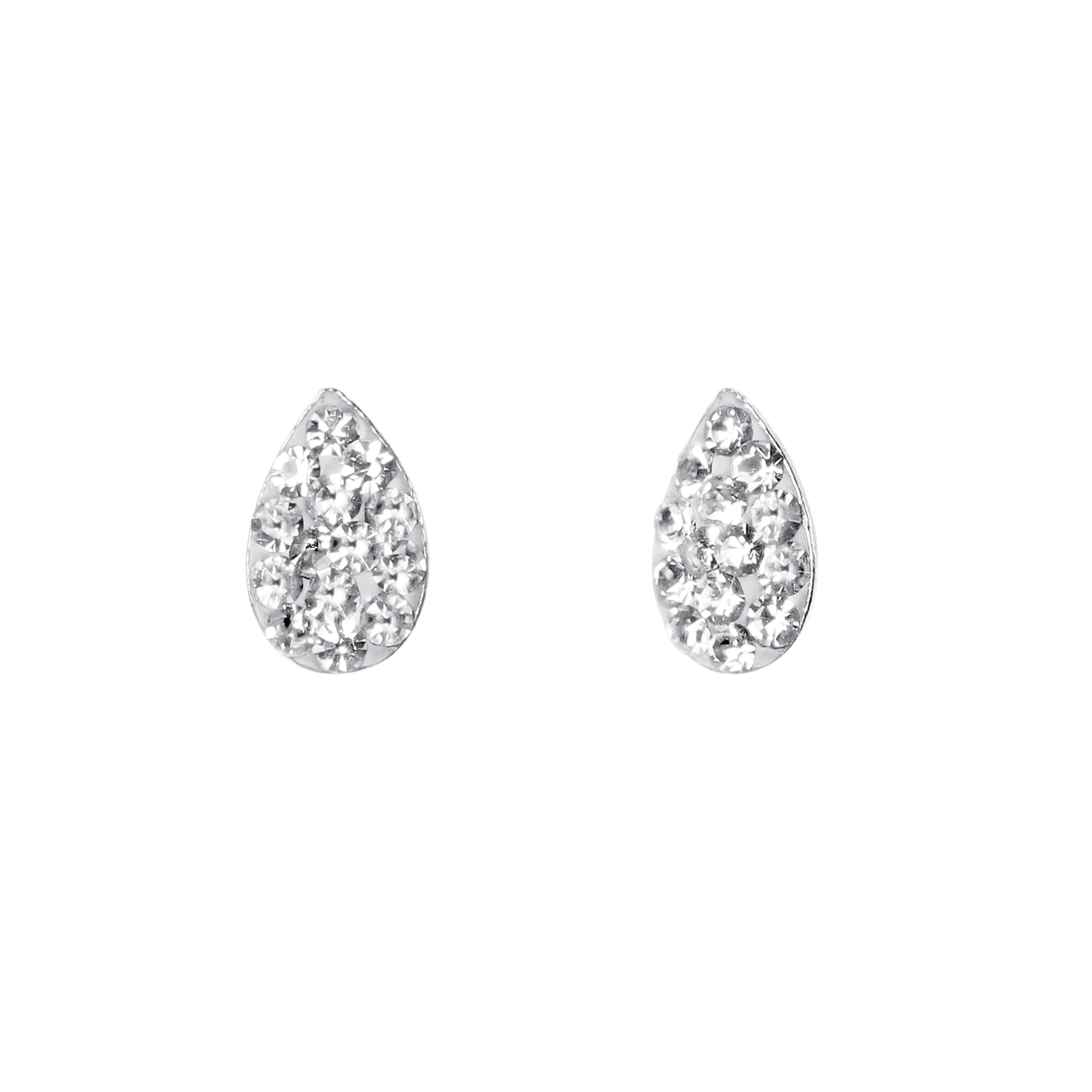Ohrringe, 925 Silber, Tropfen, Kristall