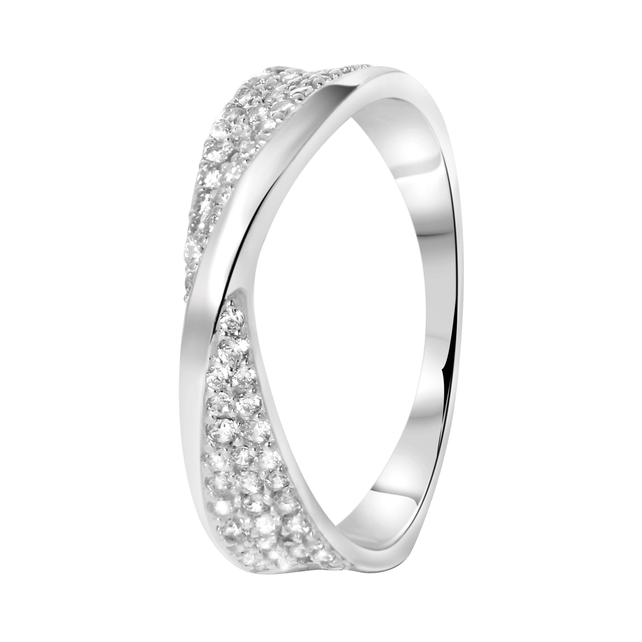 Zilveren ring zirkonia