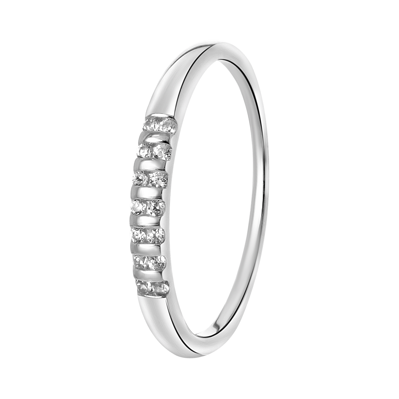 Zilveren ring zirkonia