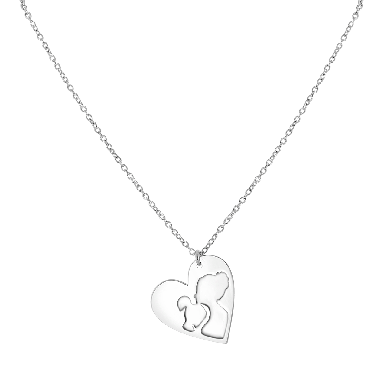 Zilveren kinderketting zirkonia