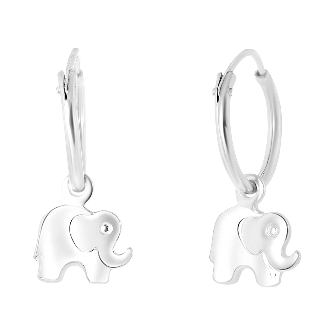 925 Silberohrringe, Elefant