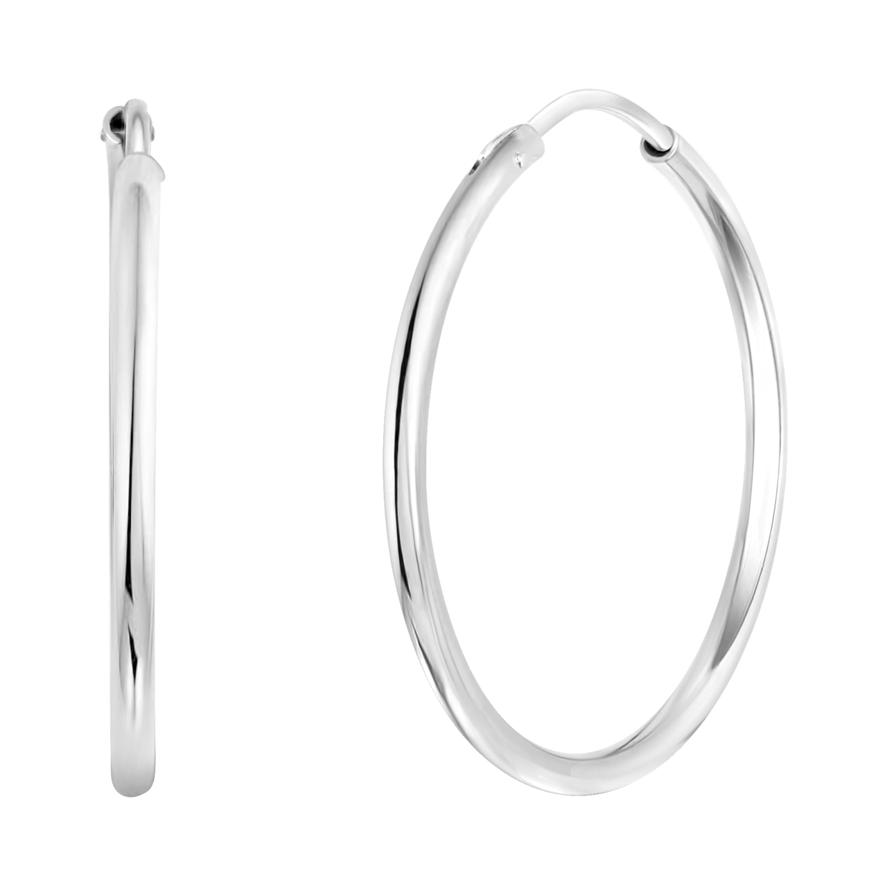 Ohrringe aus 925 Silber, 30 mm