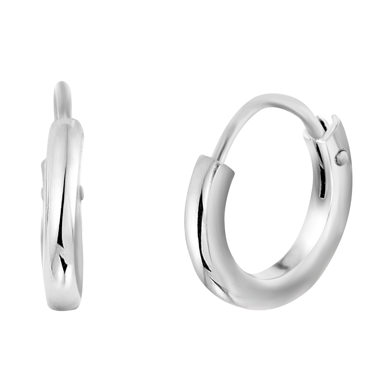 Zilveren oorringen 10mm voor dames