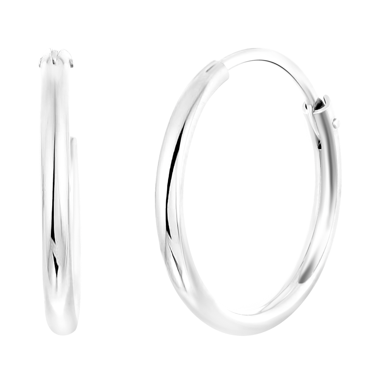 925 Silber Ohrringe, 20 mm