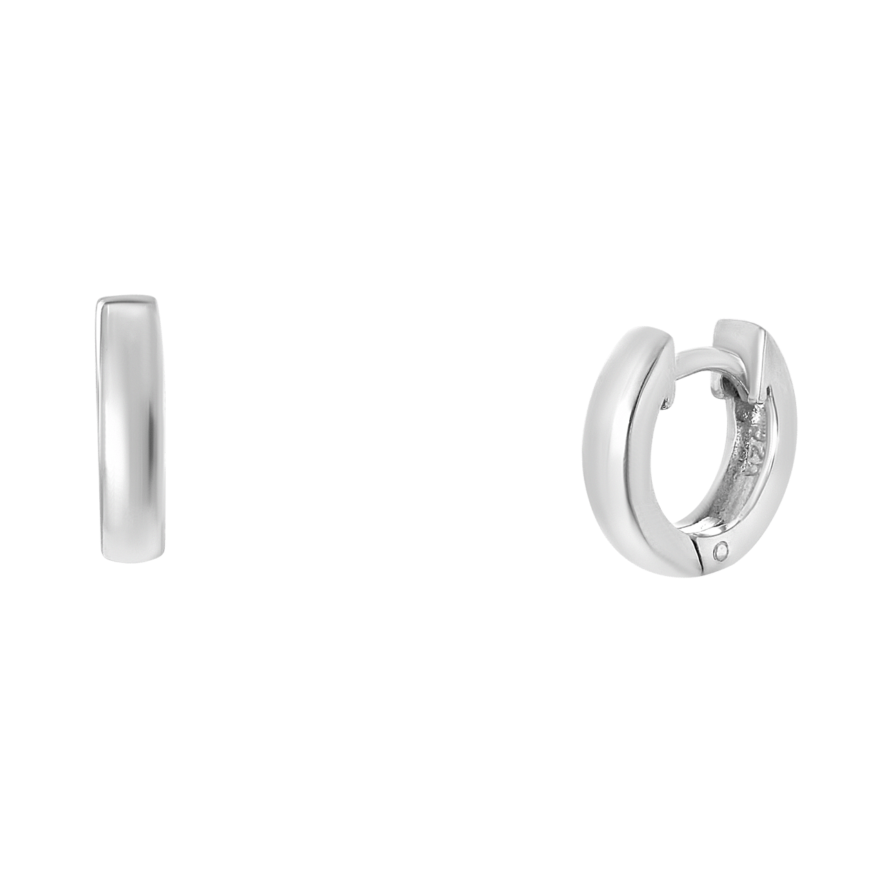 925 Silber Ohrringe, rund, 11 mm