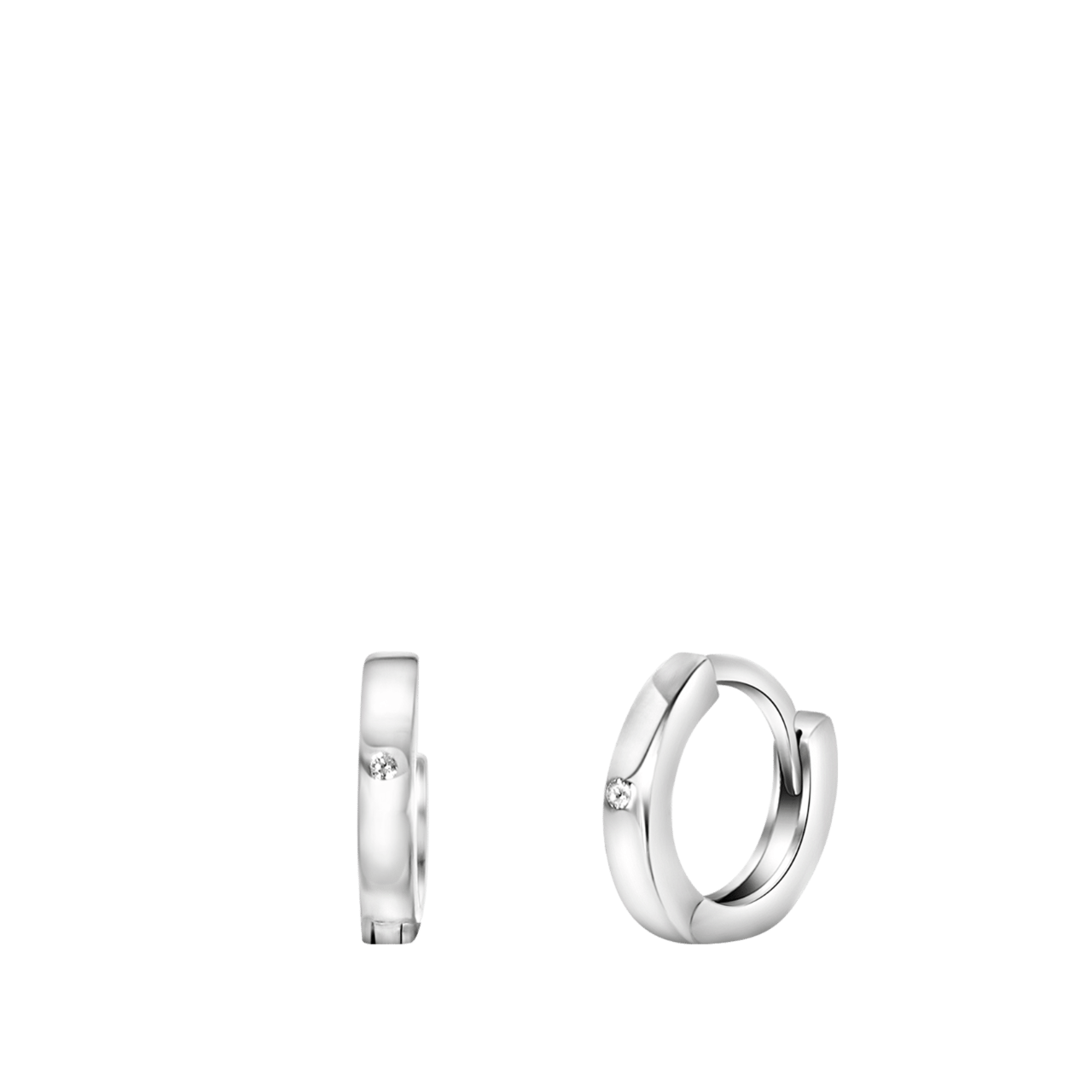 Ohrringe, 925 Silber, Zirkonia