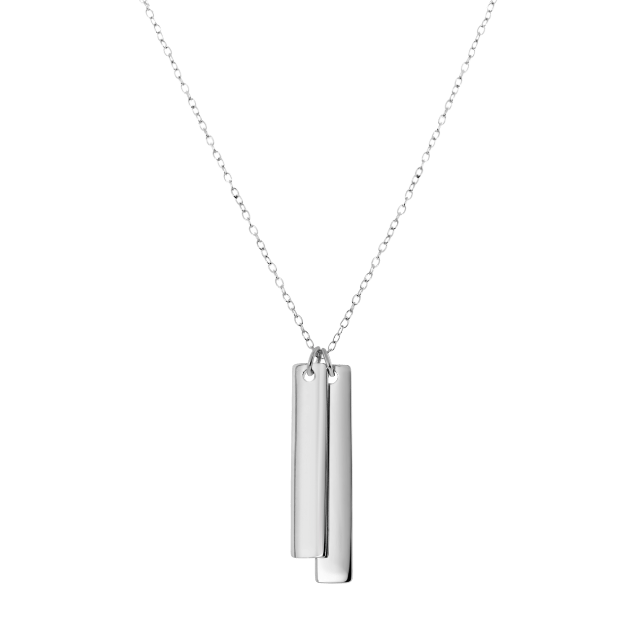 Zilveren ketting&hanger bar