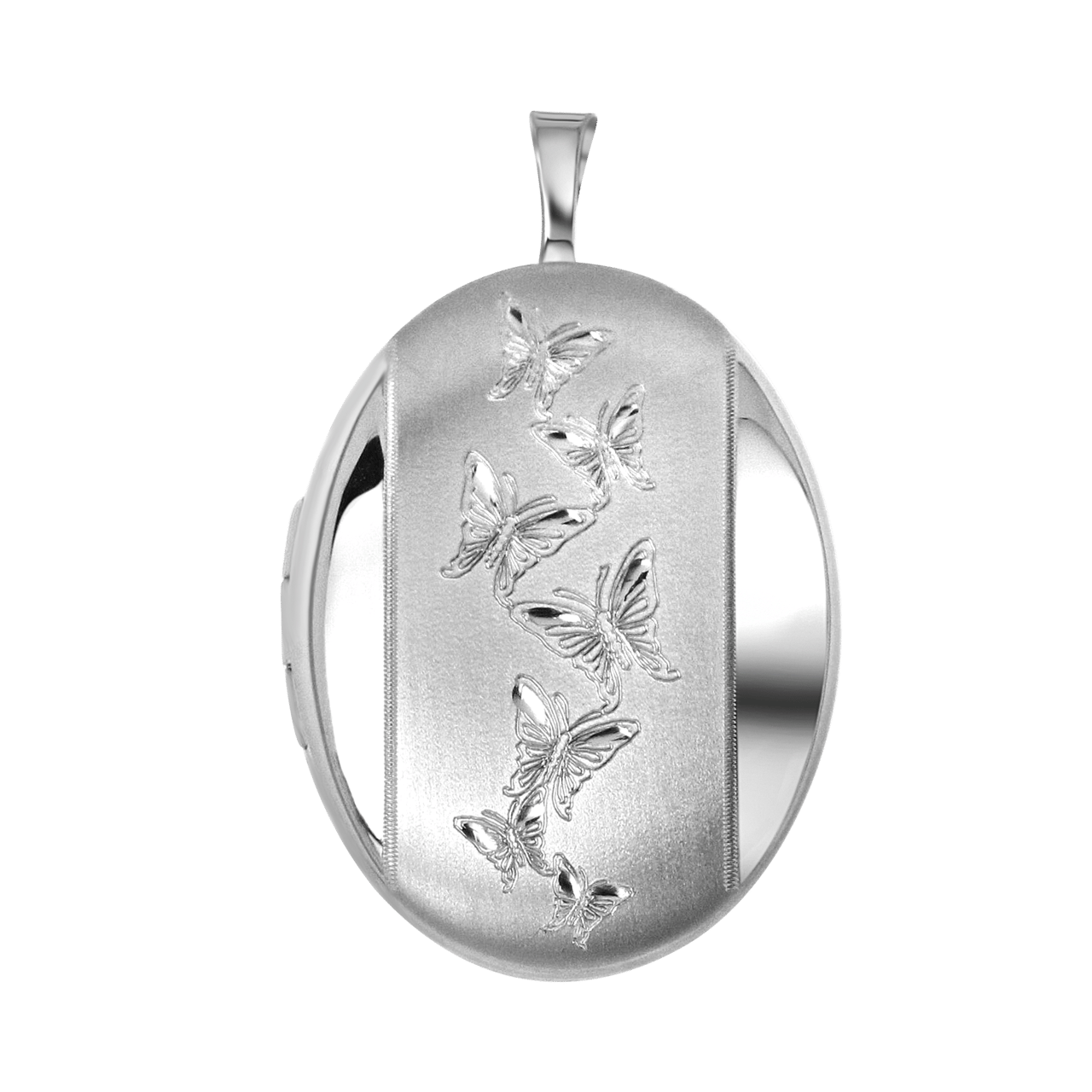 Médaillon Pendentif Art Nouveau En Argent 925 Avec Grenade Ovale Et Marcassite
