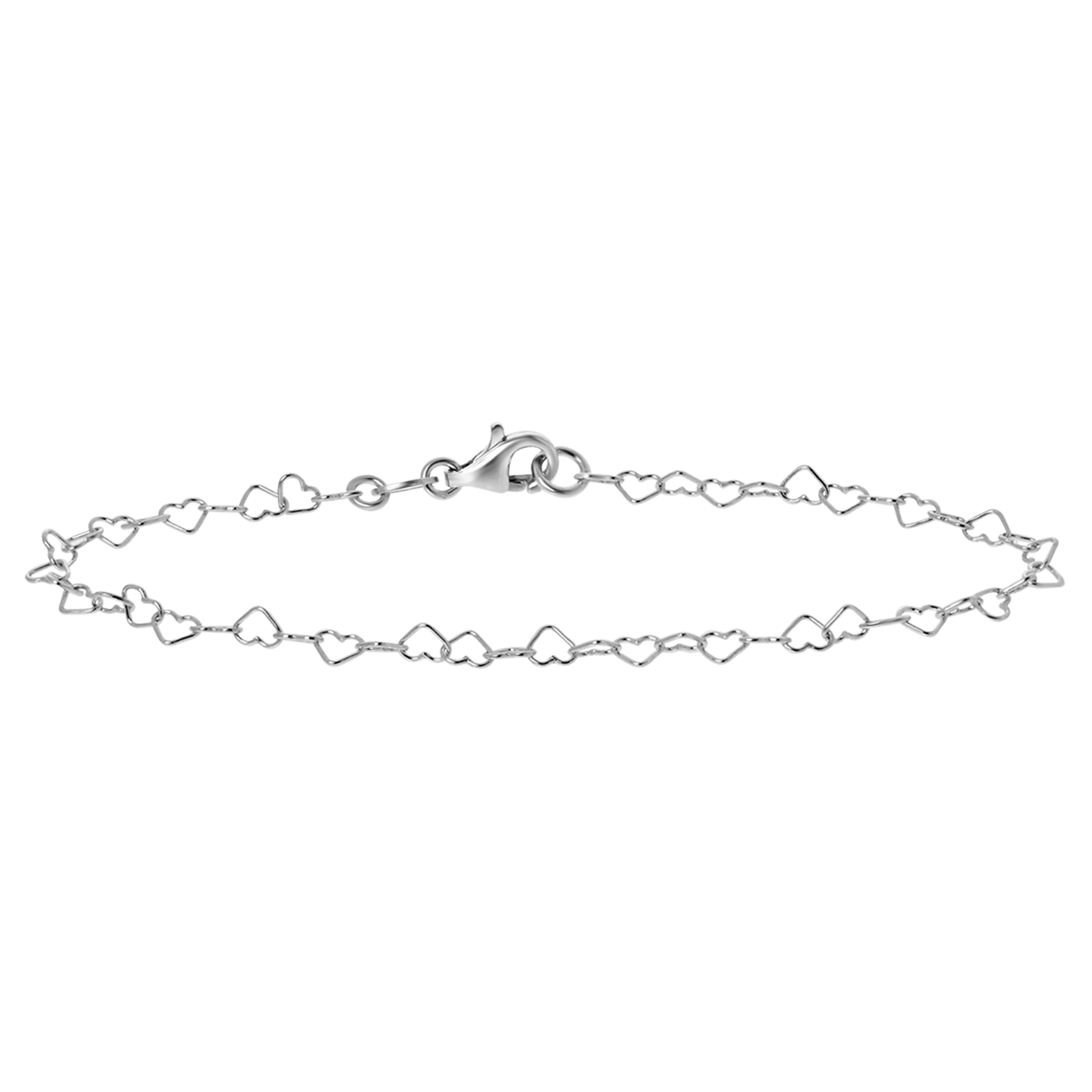 Silber 925armband Herzglied
