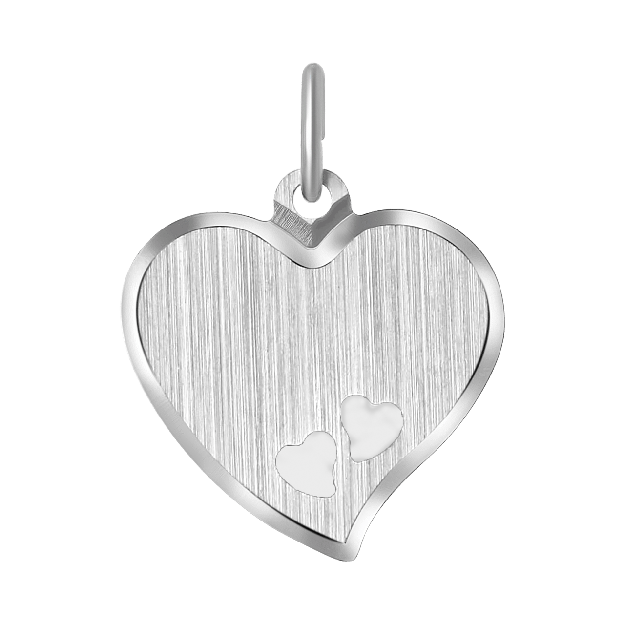 925 Silber Herzanhänger mit Gravurplatte