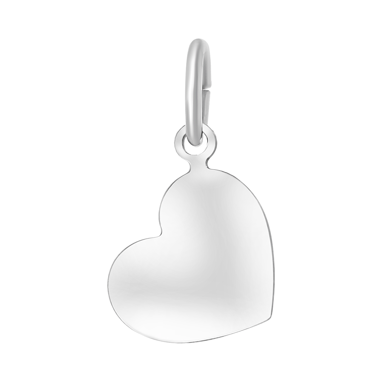 925 Silber Herzanhänger mit Gravurplatte