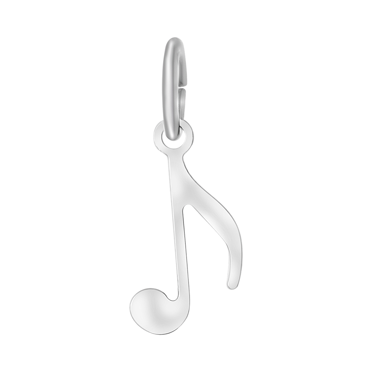 Zilveren hanger muzieknoot