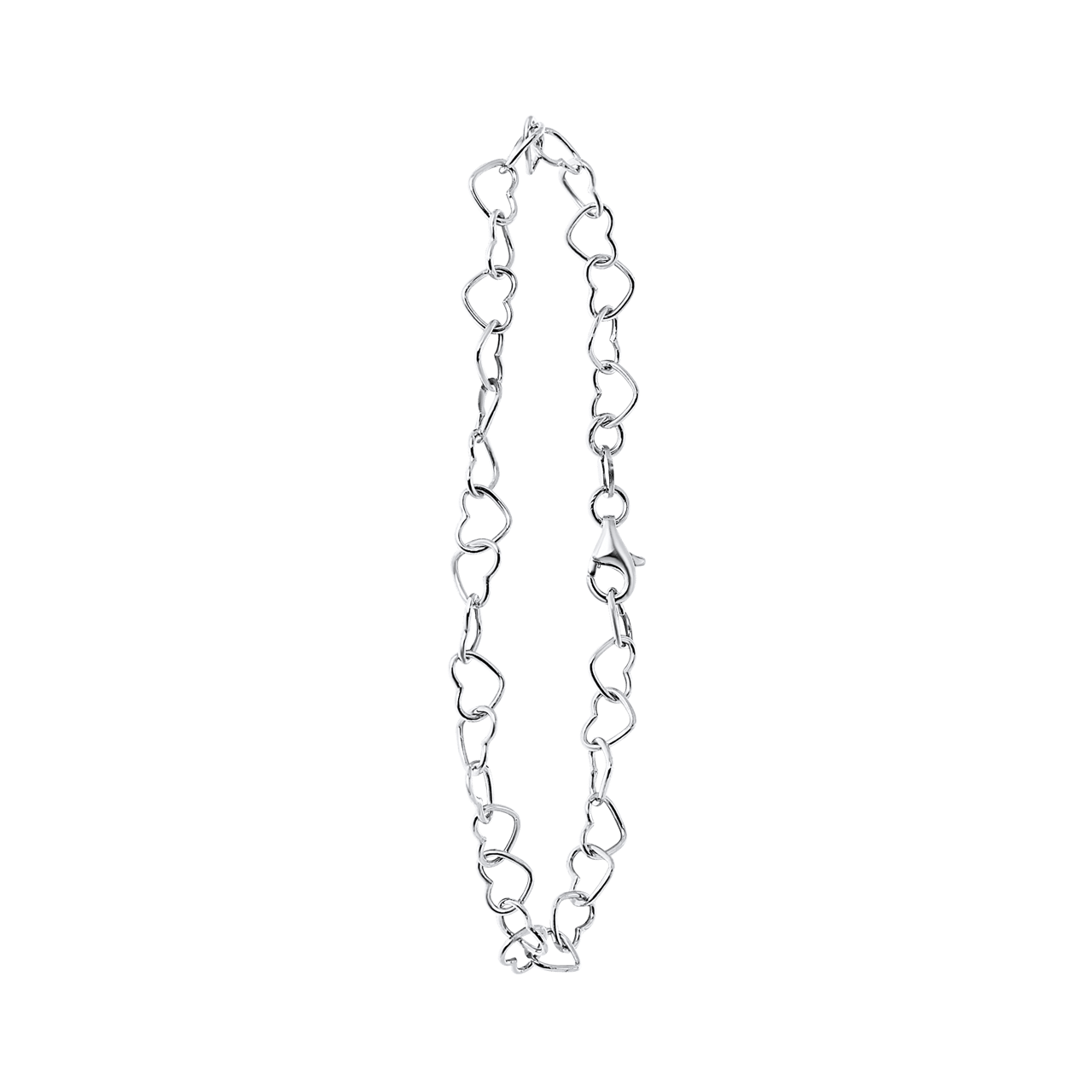 925 Silber Armband mit Herzglied