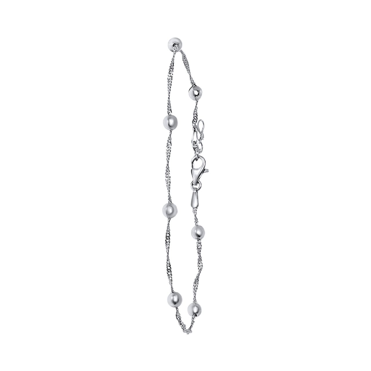 Armband, 925 Silber, Kugel, Singapore