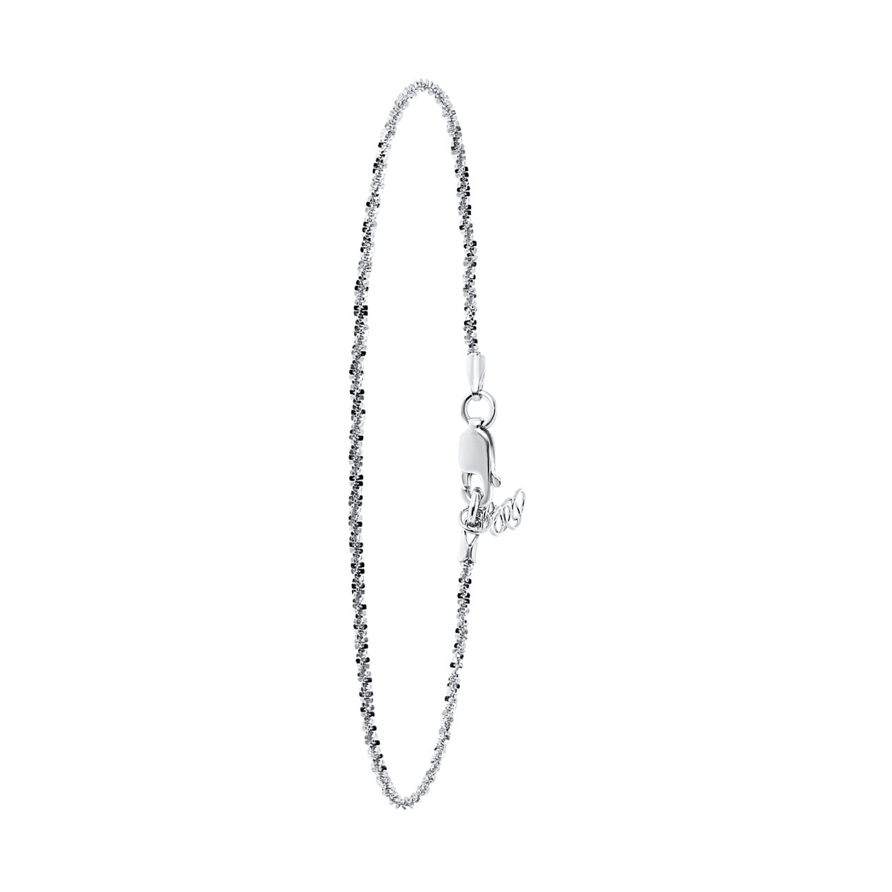 Gerecycled zilveren ketting fantasie schakel