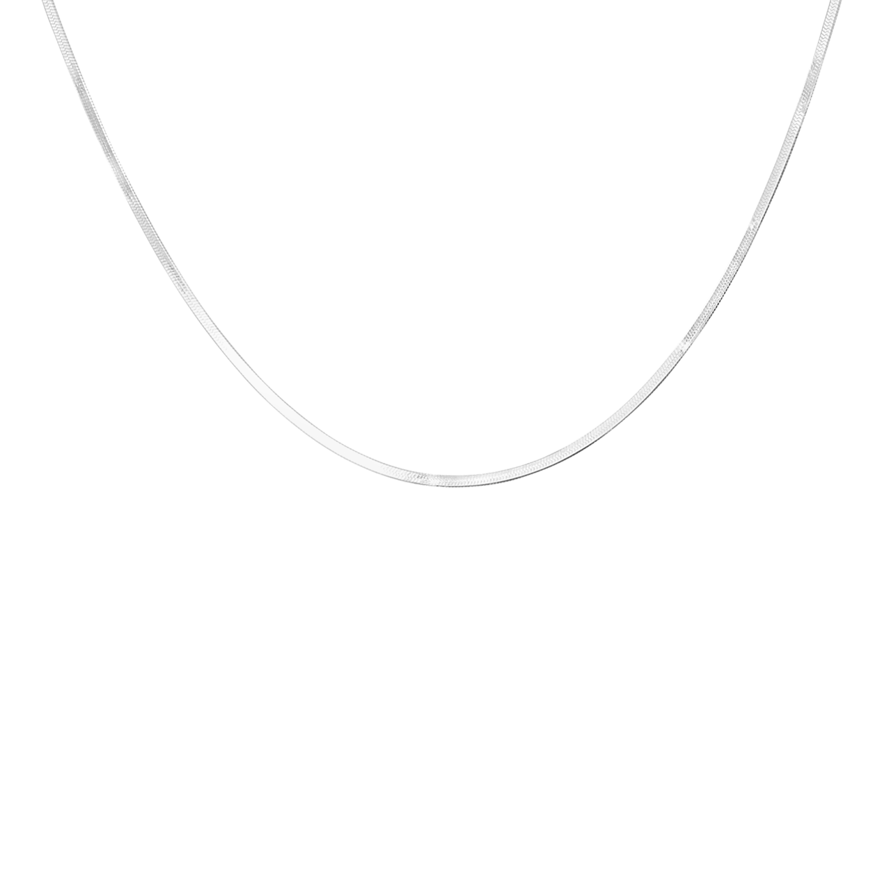 Gerecycleerd zilveren ketting schakel slang