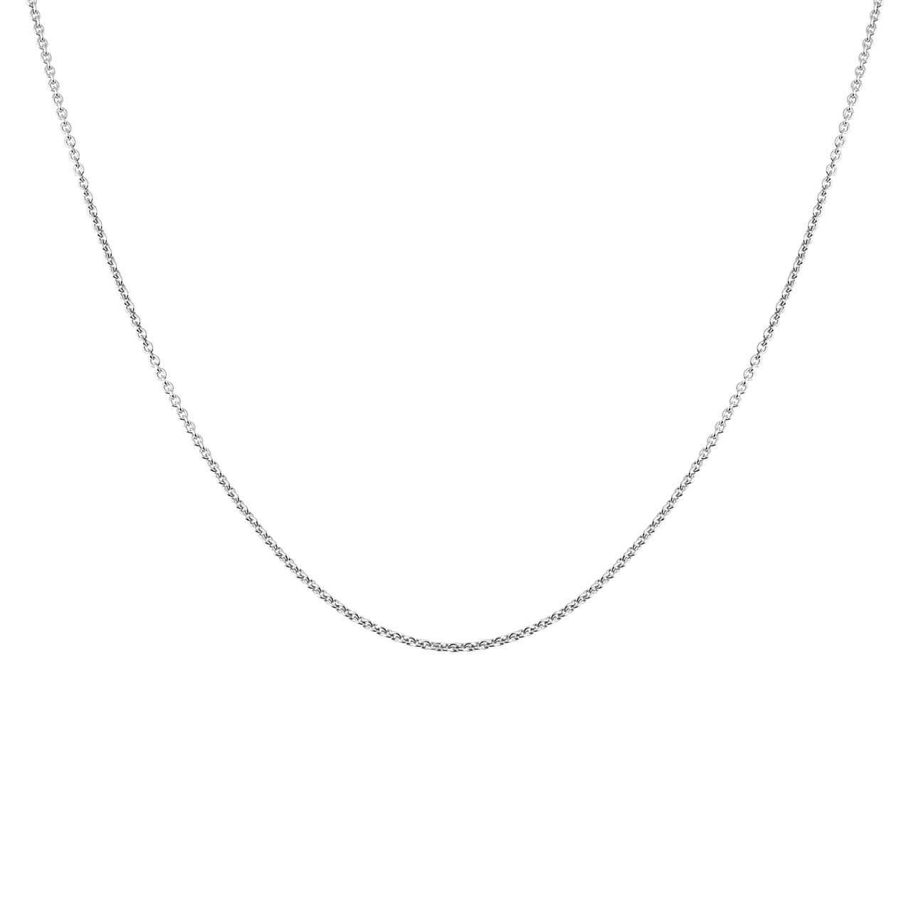 Gerecycled zilveren ketting met anker schakel