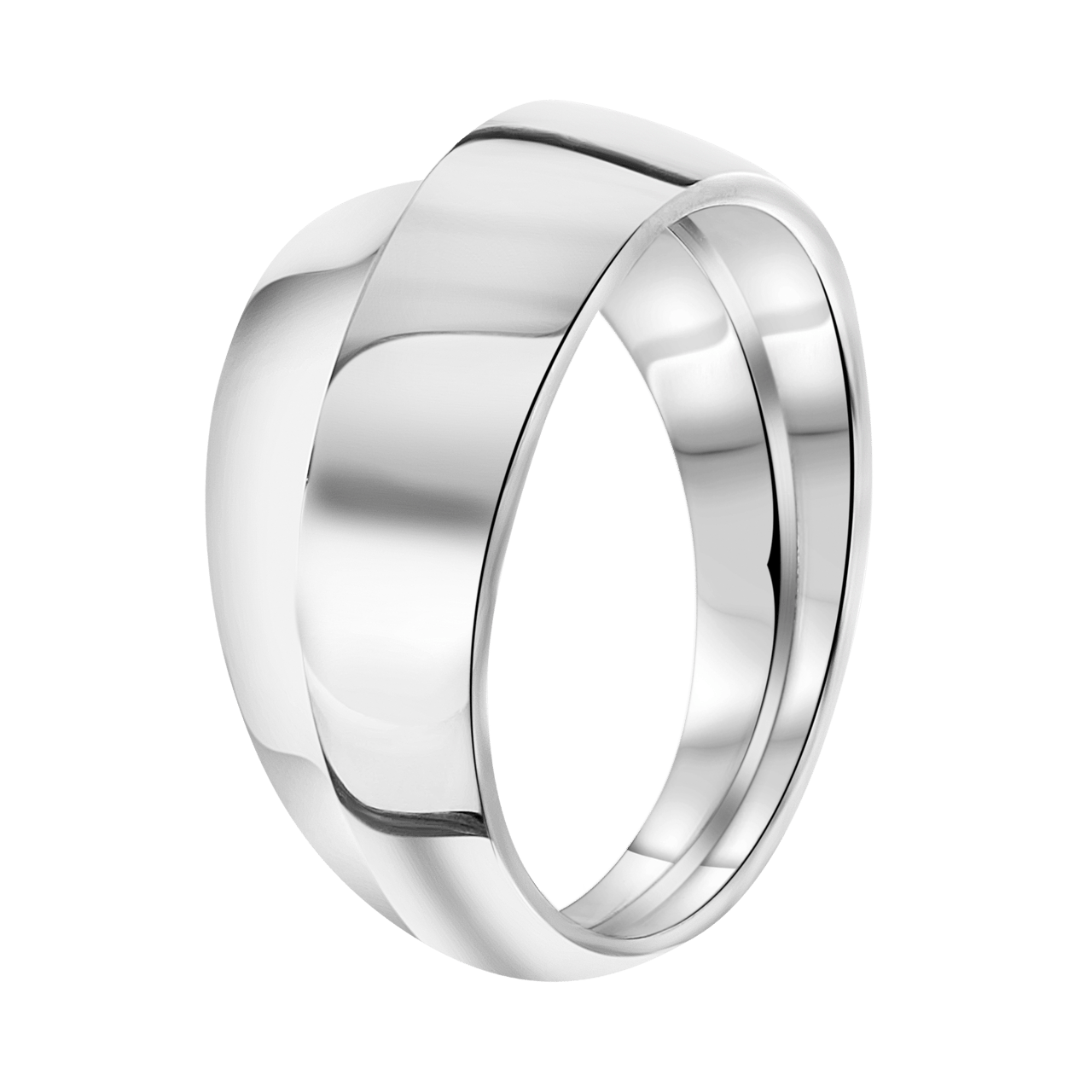 Zilveren ring mat/glans