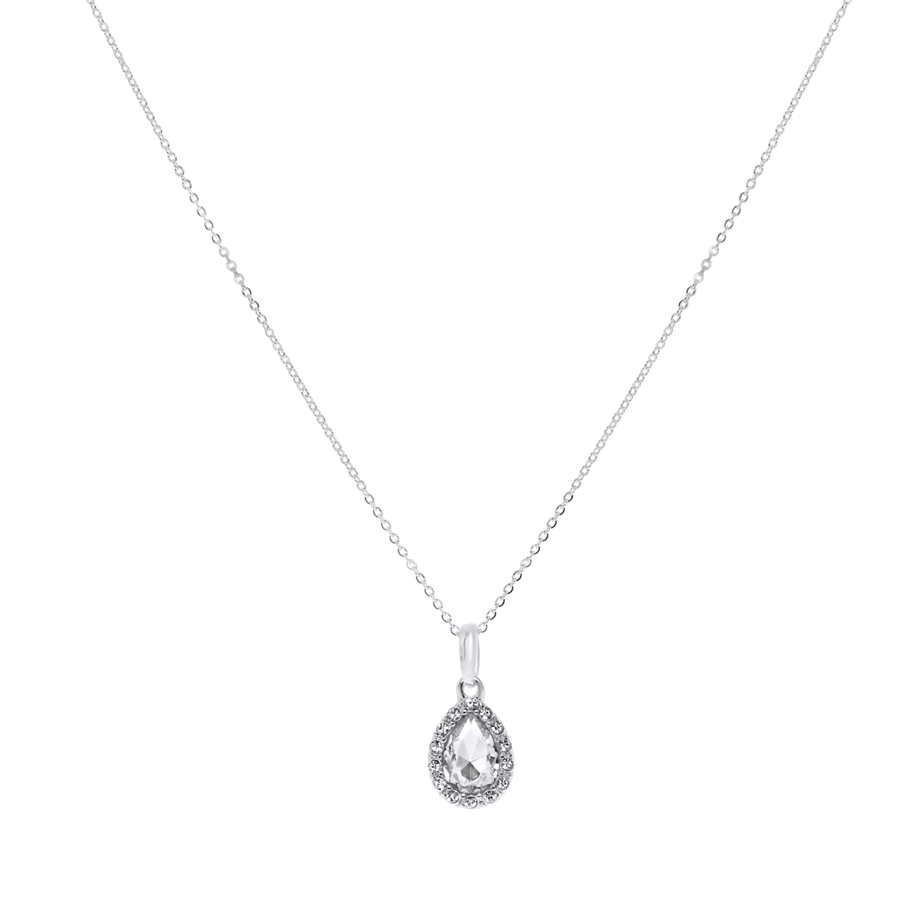 Bijoux zilverkleurige ketting met hanger voor dames