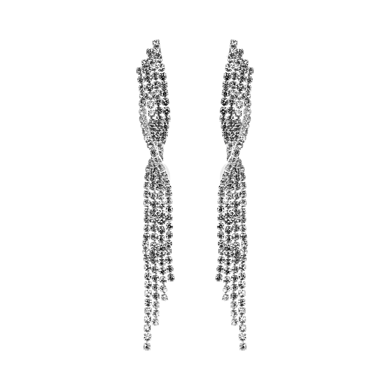 Silberfarbene Bijoux-Ohrringe, Red Carpet