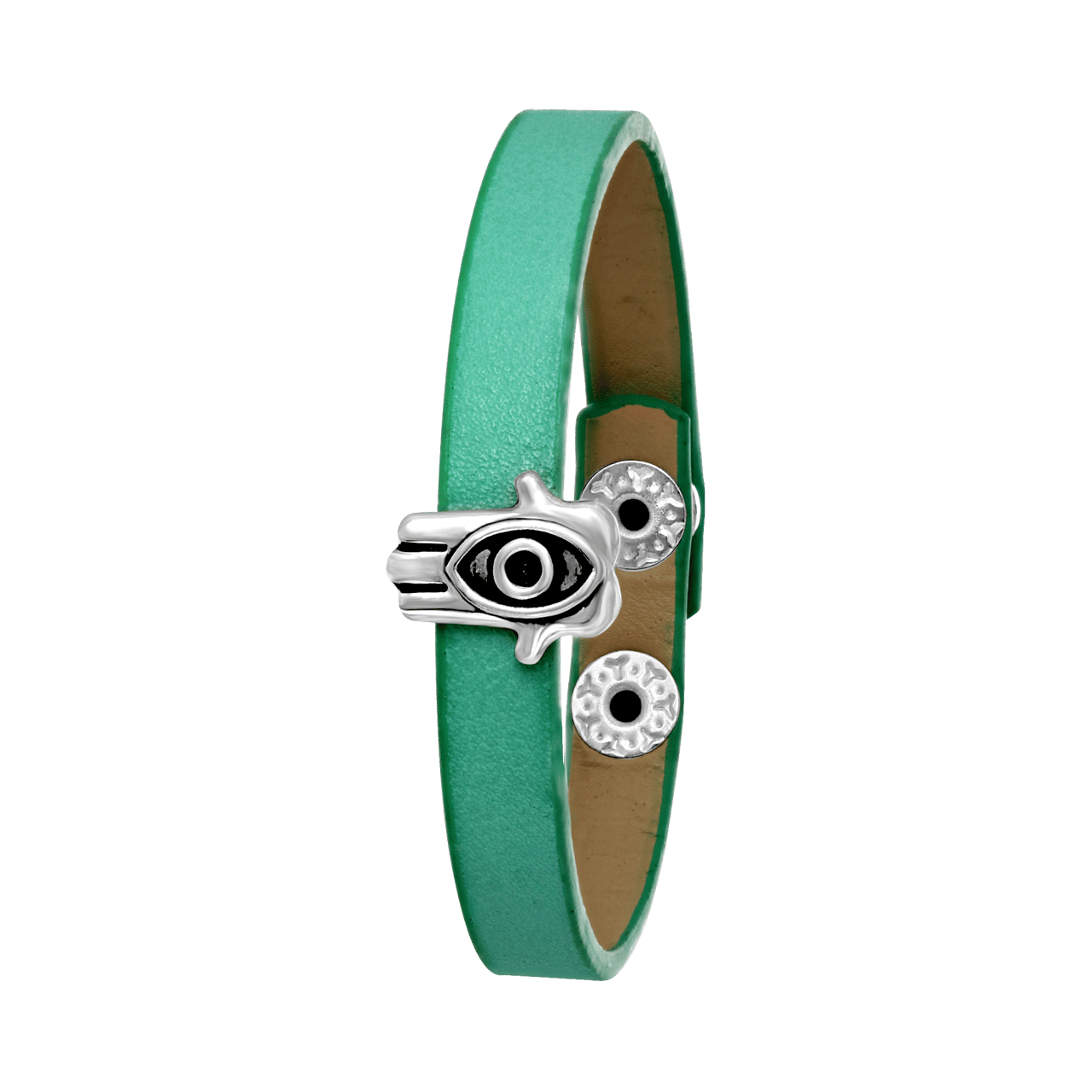 Bijoux armband mint hamsa hand