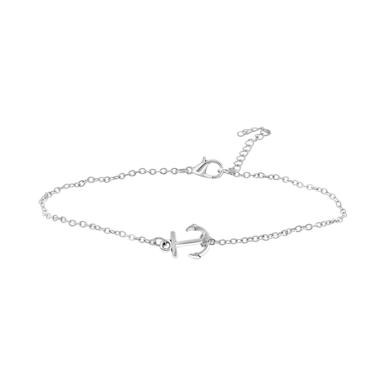 Bijoux zilverkleurige enkelbandje voor dames