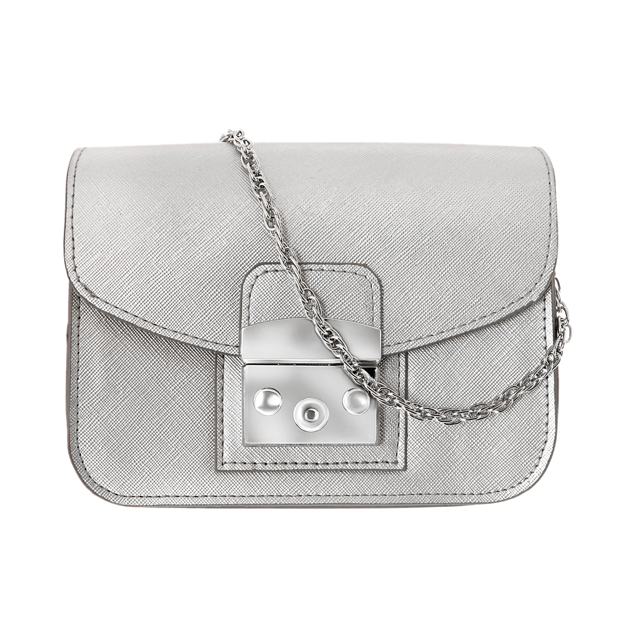 Mini-Tasche silberfarben