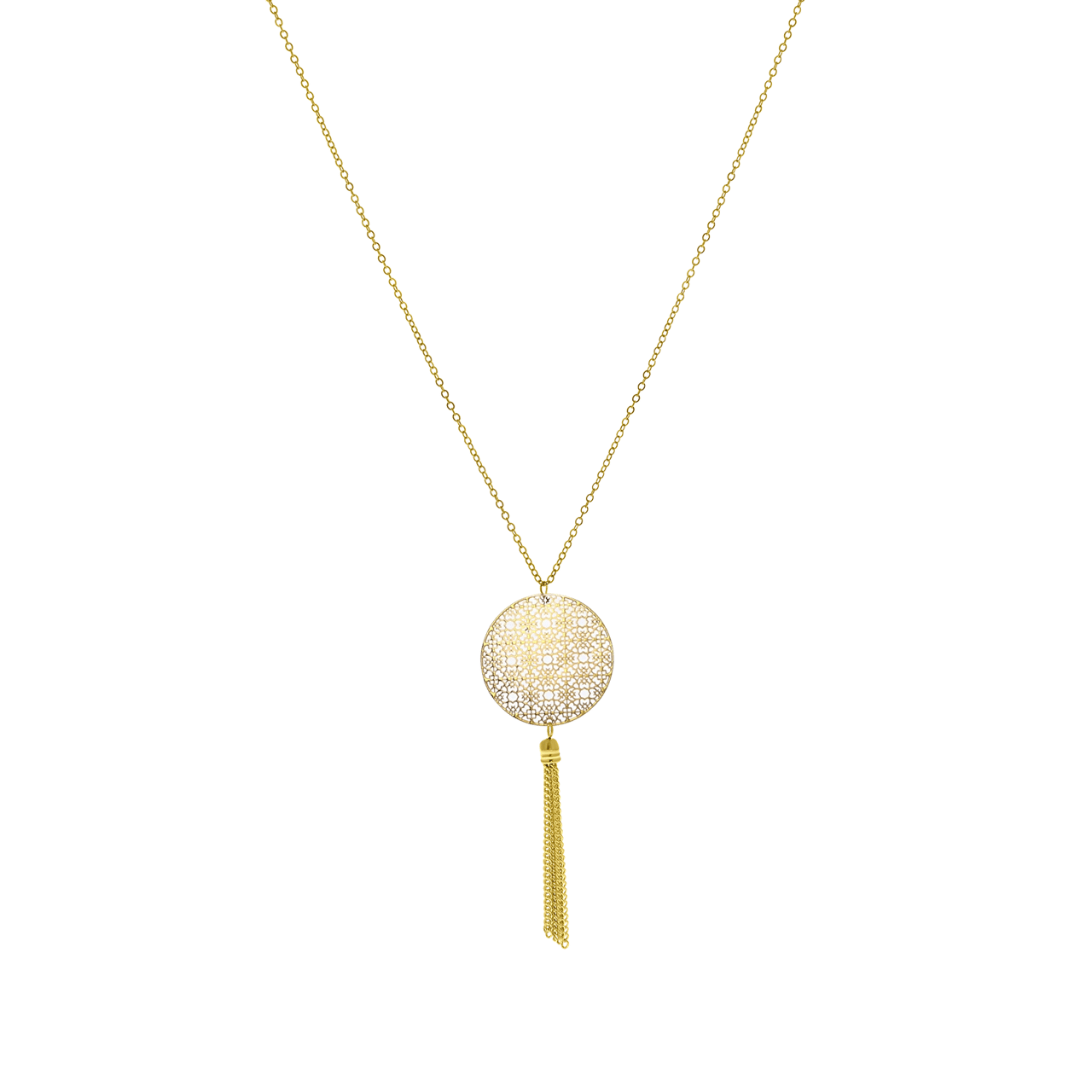 Goudkleurige byoux ketting filigraan