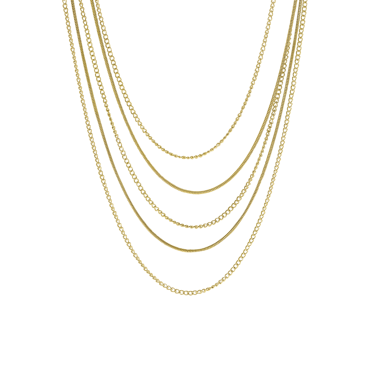 Bijoux goudkleurige ketting met hanger voor dames