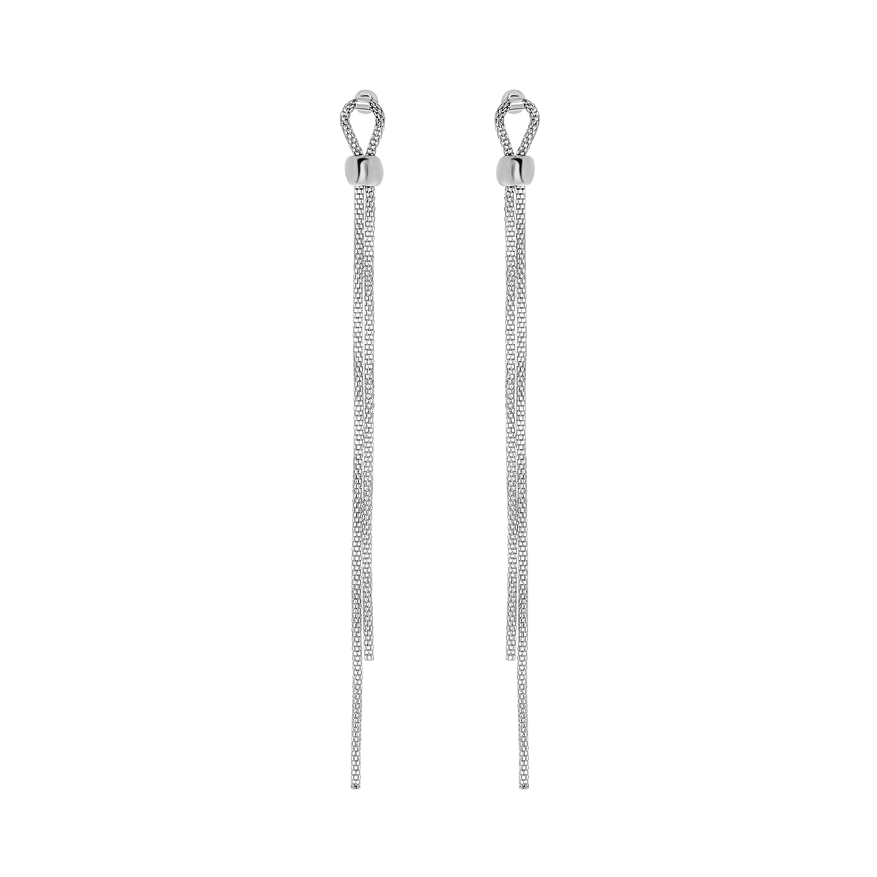 Bijoux zilverkleurige oorhangers voor dames