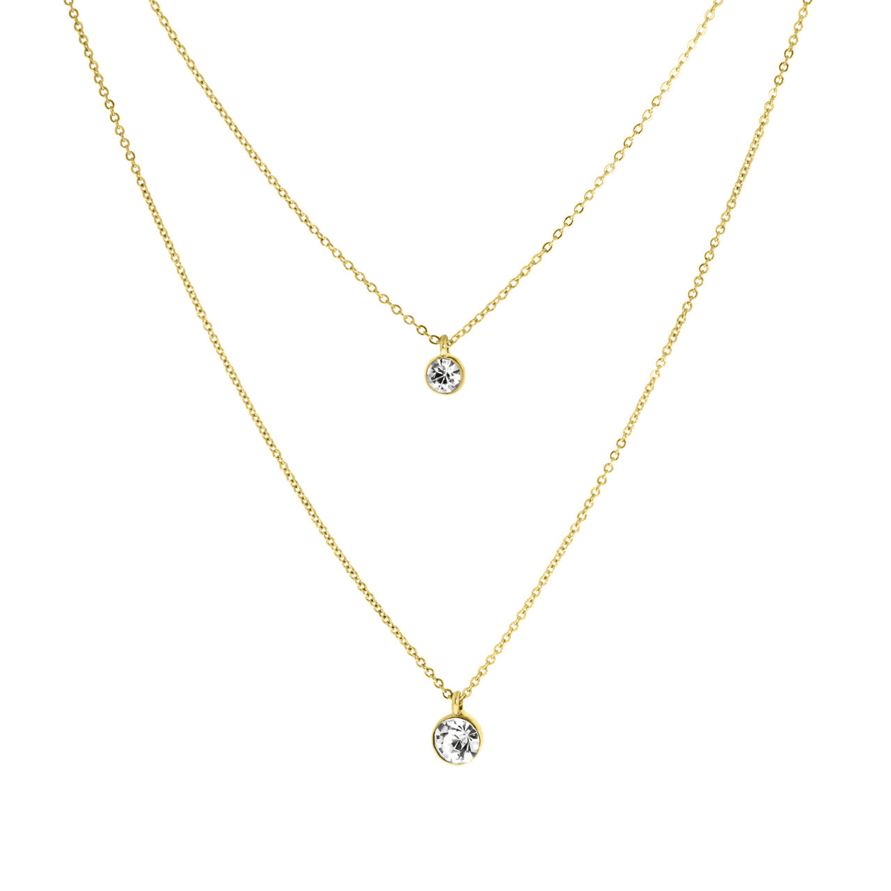 Bijoux goudkleurige ketting met hanger voor dames