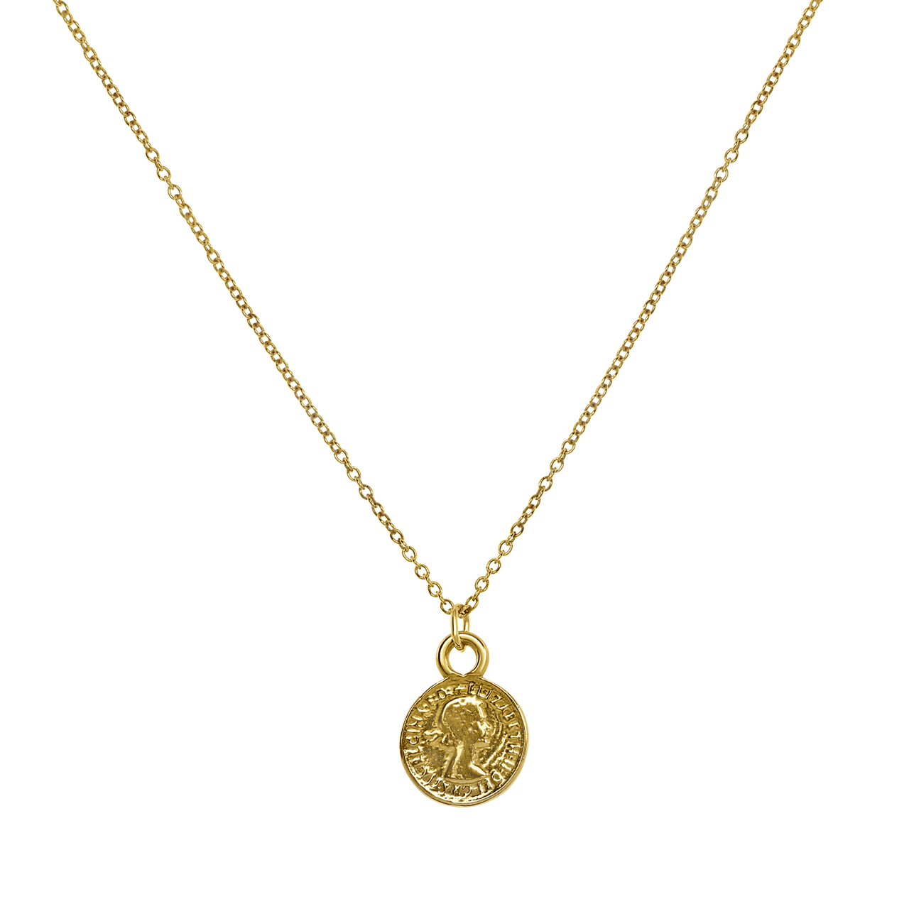 585 Gelbgold Kette & Anhänger Münze
