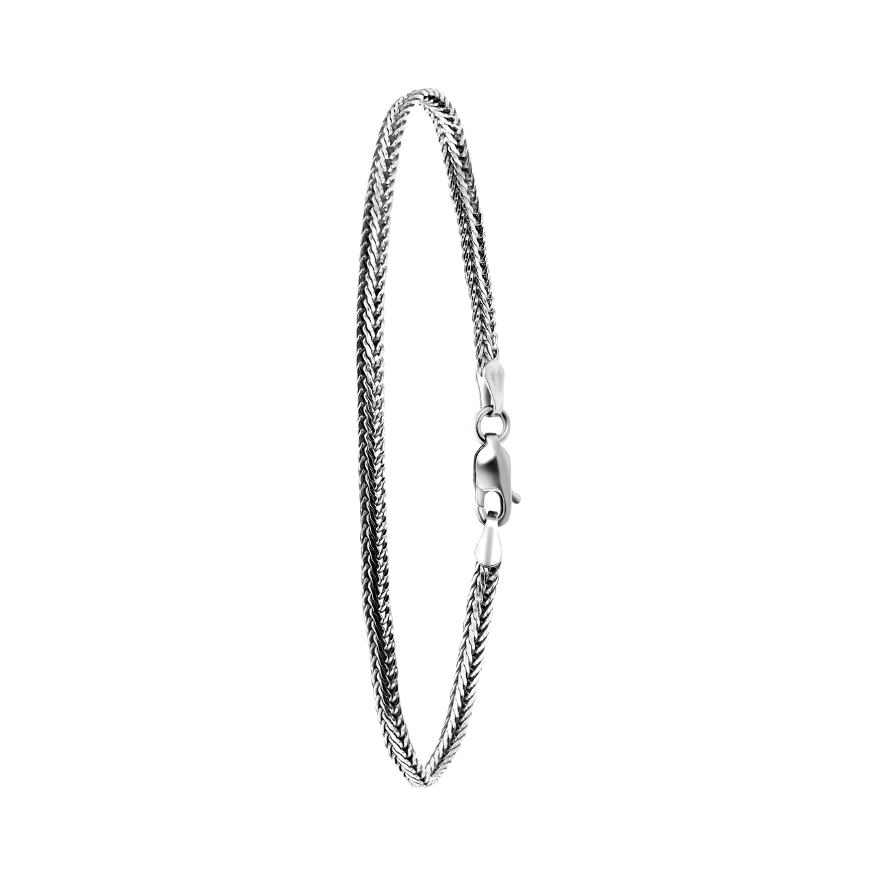 Gerecycled zilveren armband franse gourmet Bali