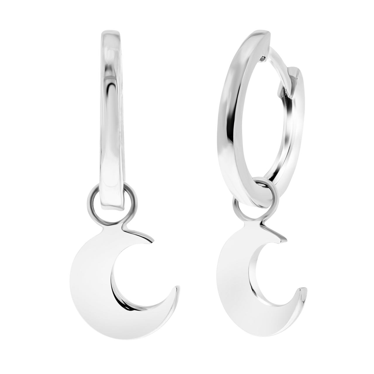 Ohrringe, 925 Silber, Galaxis-Mond