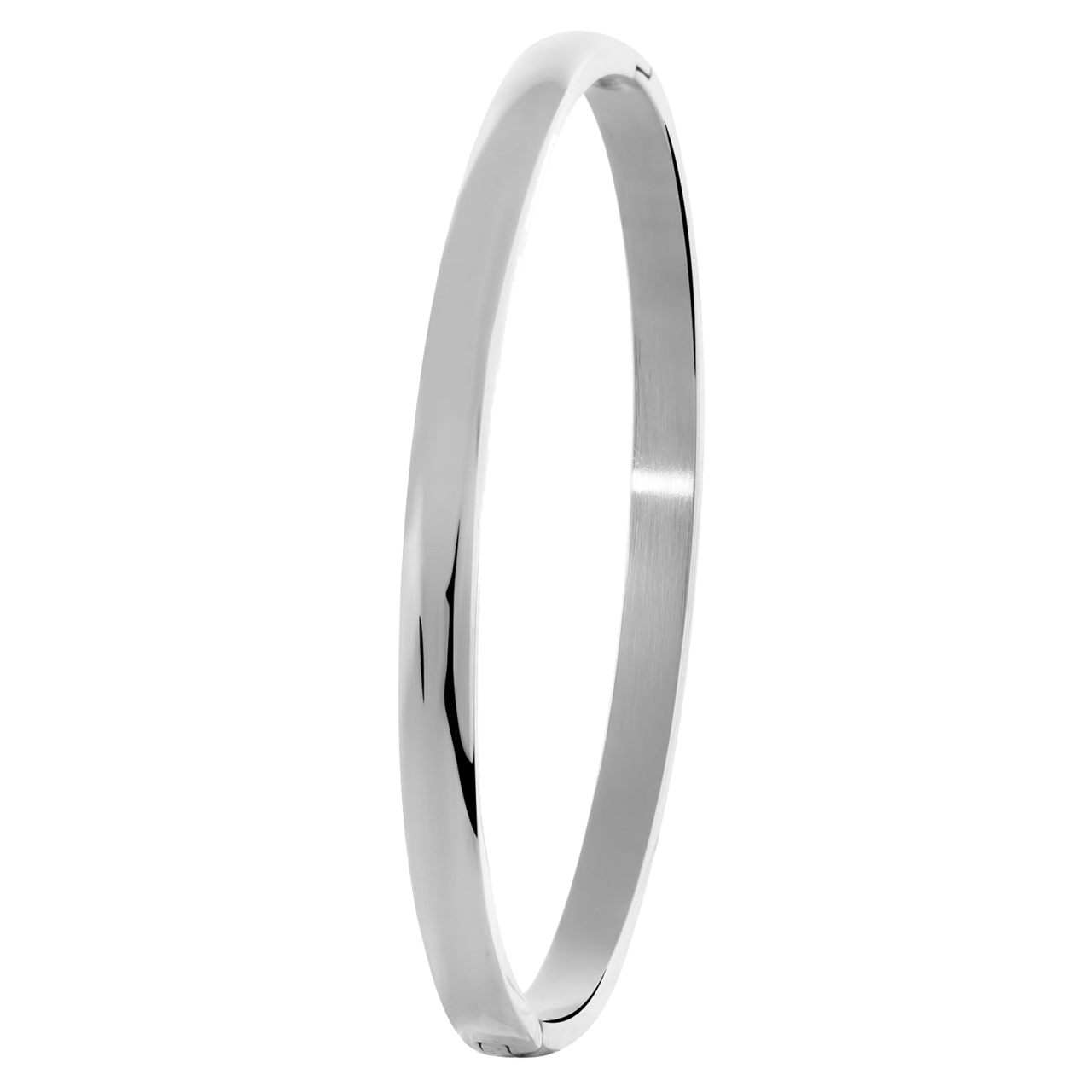 Gerecycleerd stainless steel bangle 5mm