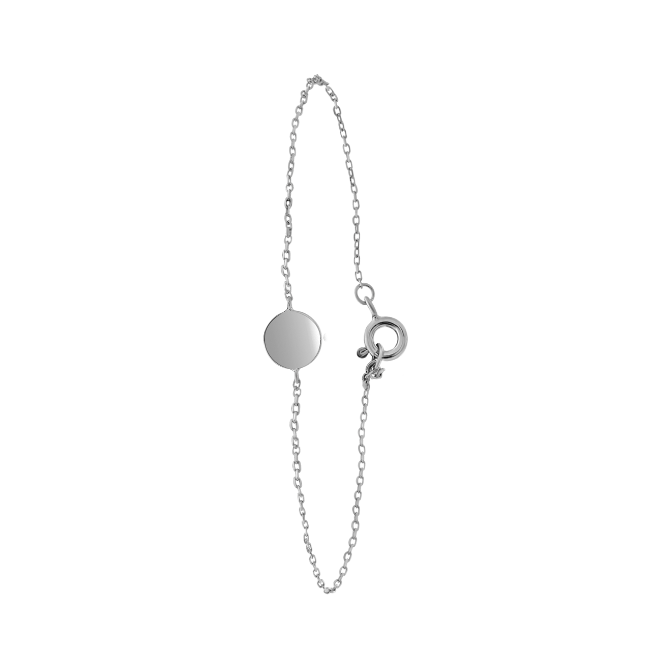 Armband aus 925 Silber, Scheibe