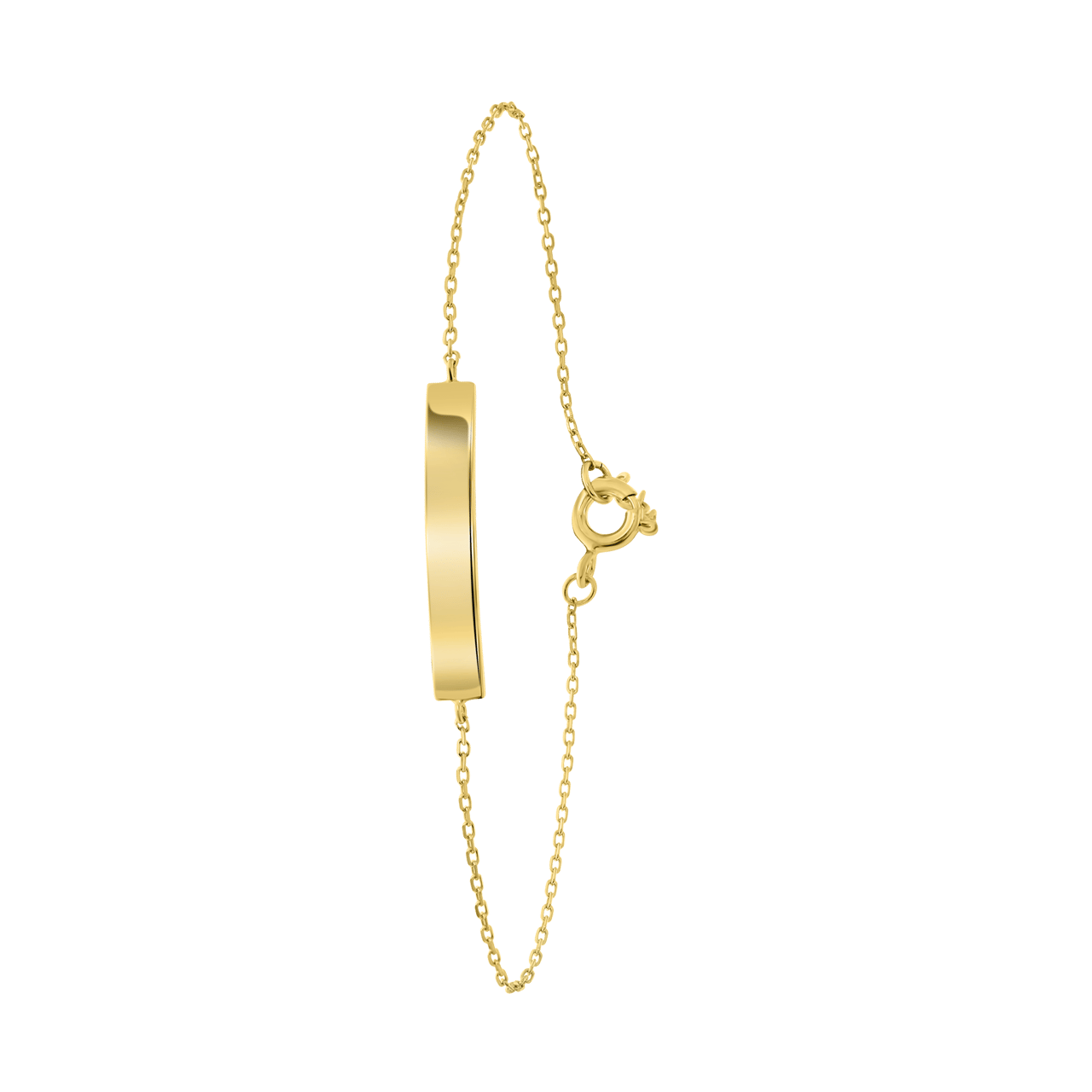 Zilveren goldplated bedelarmband voor dames