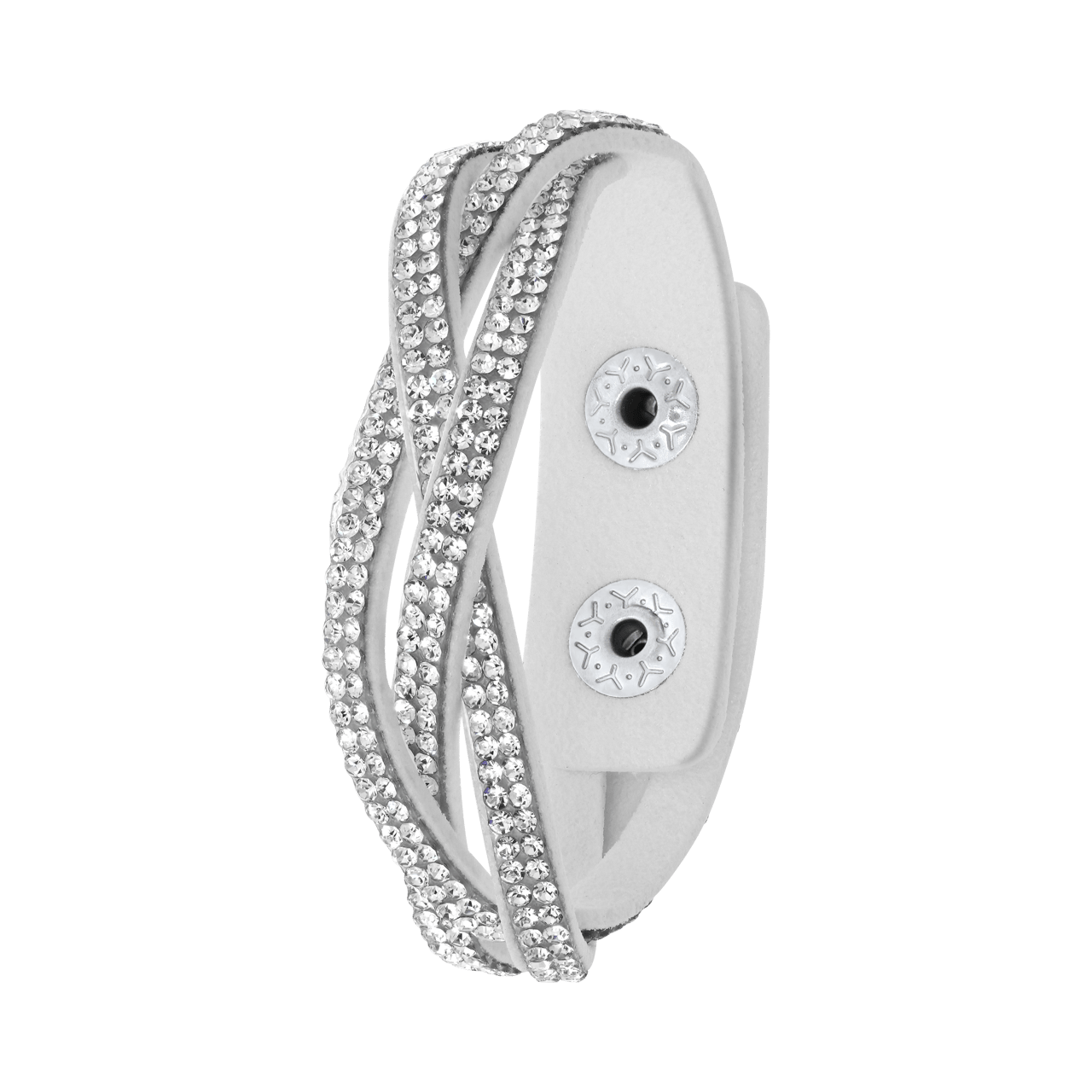 Byoux armband vlecht wit