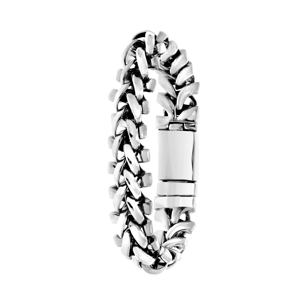 Stainless steel armband fantasieschakel